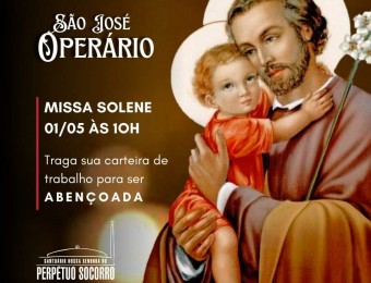 No Dia de São José Operário, Santuário Perpétuo Socorro tem missas com bênção das carteiras de trabalho 