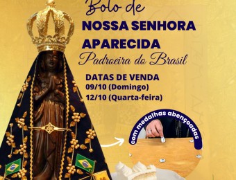 Santuário tem bolo com medalhas, bênçãos, missas, novenas e apresentação musical no Dia de Nossa Senhora Aparecida