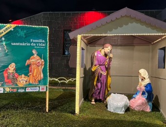 Presépio é inaugurado para visitação na Praça do Santuário Perpétuo Socorro, no Alto da Glória