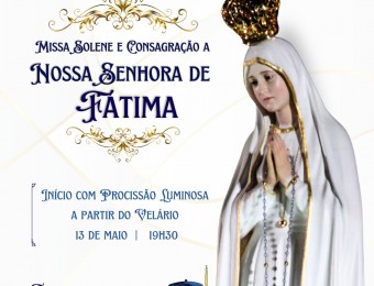 Santuário Perpétuo Socorro tem programação especial para celebrar o Dia de Nossa Senhora de Fátima