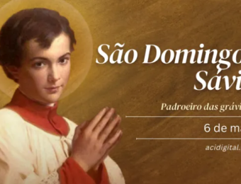 Hoje a Igreja celebra são Domingos Sávio, padroeiro das grávidas