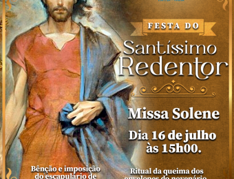 Santuário Nossa Senhora do Perpétuo Socorro celebra a Solenidade do Santíssimo Redentor neste domingo