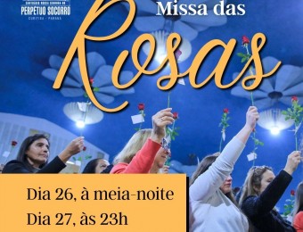 Missa das Rosas neste final de semana no Santuário