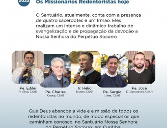 Missionários Redentoristas do Santuário Perpétuo Socorro de Curitiba celebram os 291 anos de fundação da Congregação do Santíssimo Redentor