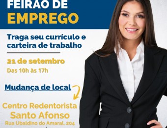 Santuário Perpétuo Socorro promove novo mutirão com mais de 300 vagas de emprego em Curitiba