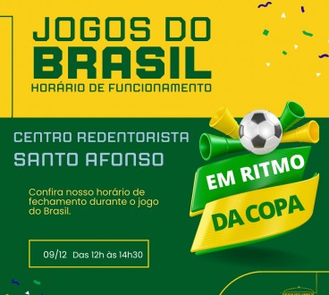 Copa do Mundo 2022: Confira o horário de expediente do Centro Redentorista nesta sexta (09/12)