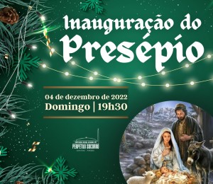 Perpétuo Socorro inaugura presépio na Praça do Santuário no Alto da Glória, neste domingo (04), às 19h30
