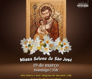 Fiéis celebram São José com programação especial no Santuário Perpétuo Socorro em Curitiba