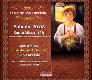 Santuário Nossa Senhora do Perpétuo Socorro celebra festa de São Tarcísio, padroeiro dos Coroinhas e Acólitos